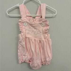 "Lila" Embroidered bubble 6 months